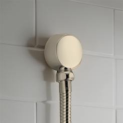 Click here to see BRIZO RP70614PN Brizo Essential Wall Elbow and Gasket, Brilliance Polished Nickel - RP70614PN