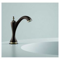 Click here to see Brizo 65685LF-PNCO Brizo Charlotte Single-Handle Electronic Bathroom Faucet With SmartTouchPlus, TempIQ, 1.5 GPM, Cocoa Bronze/Polished Nickel - 65685LF-PNCO