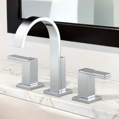Click here to see  65380LF-PCLHP-ECO Brizo Siderna Widespread Bathroom Faucet with Metal Pop-Up, 1.2 GPM, Less Handle, Polished Chrome - 65380LF-PCLHP-ECO
