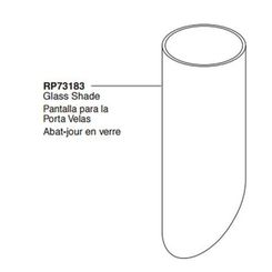 Click here to see Brizo RP73183 Brizo Odin Glass Shade - RP73183