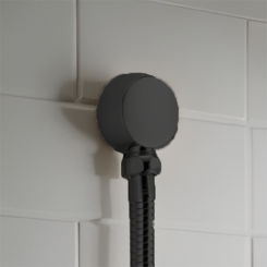 Click here to see Brizo RP70614BL Brizo Essential Wall Elbow and Gasket, Matte Black - RP70614BL