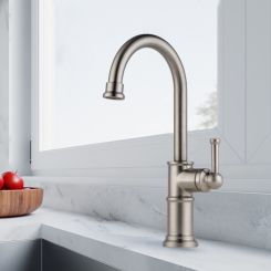 Click here to see  61025LF-SS Brizo Artesso Single-Handle Bar Faucet, Lever Handle, ADA, 1.8 GPM, Brilliance Stainless - 61025LF-SS