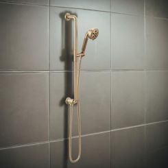 Click here to see  85735-GL Brizo Litze Slide Bar Hand Shower with 3 Functions, H2OKinetic, WaterSense, 1.75 GPM, Brilliance Luxe Gold - 85735-GL