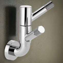 Click here to see  693537-PC Brizo Litze Rotating Knurling Double Robe Hook, Polished Chrome - 693537-PC