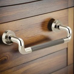 Click here to see Brizo 699137-PN Brizo Litze Drawer Pull with Knurling, Brilliance Polished Nickel - 699137-PN