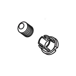Click here to see Delta RP64072GL Brizo RP64072GL Luxe Gold Handle Set Screw And Button