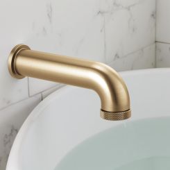 Click here to see  RP81437GL Brizo Litze Wall-Mounted Diverter Tub Spout with Pull-Down Diverter, Brilliance Luxe Gold - RP81437GL 