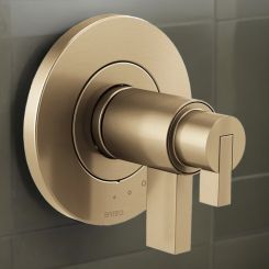 Click here to see  T60035-GLLHP Brizo Litze TempAssure Thermostatic Two-Handle Valve Trim, Less Handles, Brilliance Luxe Gold - T60035-GLLHP