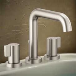 Click here to see  T67335-NKLHP Brizo Litze Two-Handle Deck-Mount Roman Tub Faucet Trim, 3-Hole, Ceramic Cartridge, Less Handles, Brilliance Luxe Nickel - T67335-NKLHP