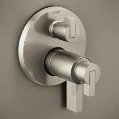Click here to see  T75535-NKLHP Brizo Litze TempAssure Thermostatic Valve Trim with 3-Function Diverter Trim, Brilliance Luxe NIckel - T75535-NKLHP