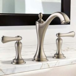 Click here to see  65385LF-BNLHP-ECO Brizo Charlotte Widespread Bathroom Faucet With Metal Pop-Up, Less Handles, 1.2 GPM, Brilliance Brushed Nickel - 65385LF-BNLHP-ECO