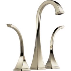 Click here to see  65430LF-PN-ECO Brizo Virage Two-Handle Widespread Vessel Brilliance Polished Nickel Bathroom Faucet with Metal Grid Strainer, Three-Hole, 1.2 GPM - 65430LF-PN-ECO