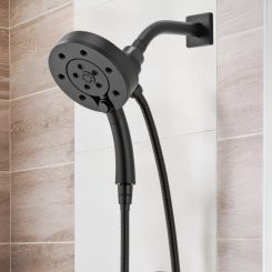 Click here to see  86275-BL-2.5 Brizo Hydrati 2-in-1 Multi-Function Shower, MagneDock, H2Okinetic, 2.5 GPM, Matte Black - 86275-BL-2.5