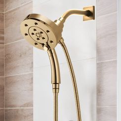 Click here to see  86275-GL-2.5 Brizo Hydrati 2-in-1 Multi-Function Shower, MagneDock, H2Okinetic, 2.5 GPM, Brilliance Luxe Gold - 86275-GL-2.5