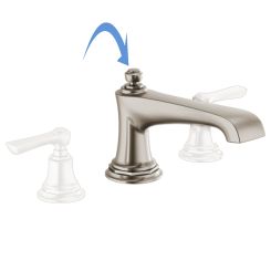 Click here to see DELTA FAUCETS COMPANY T67360-NKLHP Brizo Rook Two-Handle Deck-Mount Roman Tub Faucet Trim, 3-Hole, Ceramic Cartridge, Less Handles, Brilliance Luxe Nickel - T67360-NKLHP