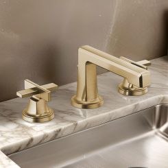 Click here to see  65397LF-GLLHP-ECO Brizo Levoir Two-Handle Widespread Lavatory Faucet, Less Handles, 1.2 GPM, Brilliance Luxe Gold - 65397LF-GLLHP-ECO