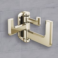 Click here to see  693597-PN Brizo Levoir Triple-Hinged Robe Hook, Brilliance Polished Nickel - 693597-PN