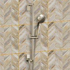 Click here to see  88798-PN Brizo Levoir Multi-Function Hand Shower with Slide Bar, H2Okinetic, 1.75 GPM, Brilliance Polished Nickel - 88798-PN
