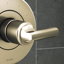 Click here to see DELTA FAUCETS COMPANY HL6698-PN Brizo Levoir Lever Handle Kit for Sensori Thermostatic Valve Trim, Brilliance Polished Nickel - HL6698-PN
