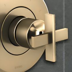 Click here to see DELTA FAUCETS COMPANY HX6698-GL Brizo Levoir Sensori Thermostatic Valve Trim Cross Handle Kit, Brilliance Luxe Gold - HX6698-GL