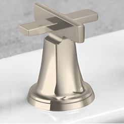 Click here to see DELTA FAUCETS COMPANY HX698-NK Brizo Levoir Cross Handle Kit for Roman Tub Faucet, Brilliance Luxe Nickel - HX698-NK