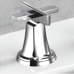 Click here to see DELTA FAUCETS COMPANY HX698-PC Brizo Levoir Cross Handle Kit for Roman Tub Faucet, Polished Chrome - HX698-PC