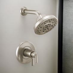 Click here to see  T60298-NK Brizo Levoir TempAssure Thermostatic Multi-Function Shower Only Trim, H2Okinetic, 1.75 GPM, Brilliance Luxe Nickel - T60298-NK