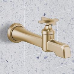 Click here to see  T65798LF-GL-ECO Brizo Levoir Single-Handle Bathroom Faucet, Less Drain, Wall-Mount, WaterSense, 1.2 GPM, Brilliance Luxe Gold - T65798LF-GL-ECO