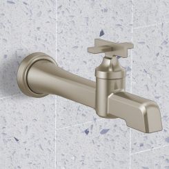 Click here to see Brizo T65798LF-NK-ECO Brizo Levoir Single-Handle Bathroom Faucet, Less Drain, Wall-Mount, WaterSense, 1.2 GPM, Brilliance Luxe Nickel - T65798LF-NK-ECO