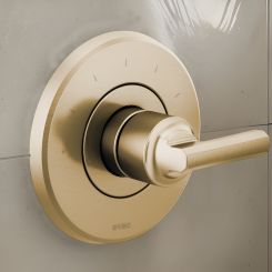 Click here to see  T66T098-GLLHP Brizo Levoir Sensori Single-Handle Thermostatic Valve Trim, Less Handle, Brilliance Luxe Gold - T66T098-GLLHP