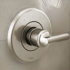 Click here to see DELTA FAUCETS COMPANY T66T098-NKLHP Brizo Levoir Sensori Single-Handle Thermostatic Valve Trim, Less Handle, Brilliance Luxe Nickel - T66T098-NKLHP