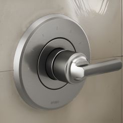 Click here to see DELTA FAUCETS COMPANY T66T098-SLLHP Brizo Levoir Sensori Single-Handle Thermostatic Valve Trim, Less Handle, Brilliance Luxe Steel - T66T098-SLLHP