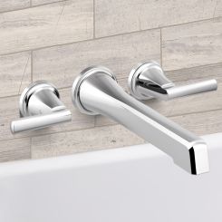 Click here to see  T70498-PCLHP Brizo Levoir Wall Mount Tub Filler, Less Handles, 9.3 GPM, Polished Chrome - T70498-PCLHP