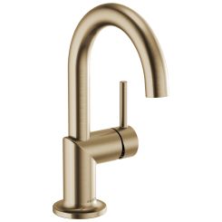 Click here to see Brizo 65175LF-GL Brizo Odin Single-Handle Bathroom Faucet, Single-Hole, Ceramic Cartridge, Less Drain, 1.5 GPM, Brilliance Luxe Gold - 65175LF-GL