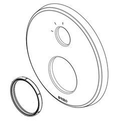 Click here to see Brizo RP100430NK Brizo RP100430NK Levoir 6F Escutcheon And Valve Seal - Luxe Nickel