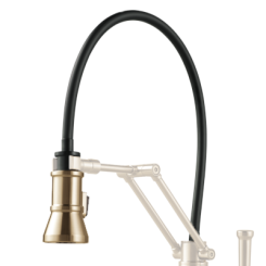 Click here to see Brizo RP78891GL Brizo Artesso Articulating Hose and Wand Assembly, Brilliance Luxe Gold - RP78891GL