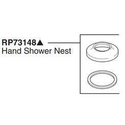 Click here to see Brizo RP73148GL Brizo RP73148GL Odin T67475-GL Hand Shower Nest - Luxe Gold