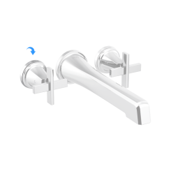 Click here to see Brizo RP100450PC Brizo Levoir Escutcheon  and Gasket for Wall-Mounted Tub Filler, Polished Chrome - RP100450PC