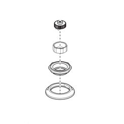 Click here to see Brizo RP81083GL Brizo RP81083GL Handle Base Assembly -  Luxe Gold