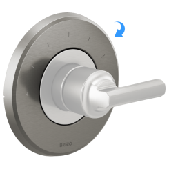 Click here to see DELTA FAUCETS COMPANY RP100434SL Brizo Levoir Sensori Escutcheon for T66T098-LHP Thermostatic Valve Trim, Brillaince Luxe Steel - RP100434SL