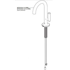 Click here to see Brizo RP72410GL-1.2 Brizo RP72410GL-1.2 Spout Assembly -  Luxe Gold