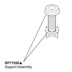Click here to see Brizo RP77556GL Brizo RP77556GL Artesso Support Assembly - Luxe Gold