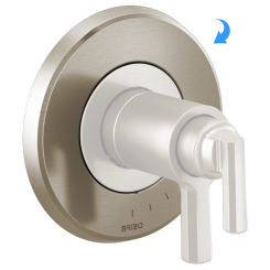 Click here to see DELTA FAUCETS COMPANY RP100424NK Brizo Levoir Escutcheon, Brilliance Luxe Nickel - RP100424NK