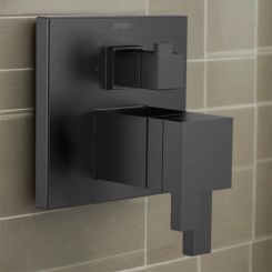 Click here to see  T75580-BL Brizo Siderna TempAssure Thermostatic Valve Trim with 3-Function Diverter, MultiChoice, ADA, Matte Black - T75580-BL