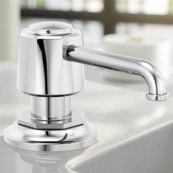 Click here to see  RP100487PC Brizo Rook Soap/Lotion Dispenser, 13 Ounce, Polished Chrome - RP100487PC