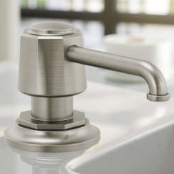 Click here to see  RP100487SS Brizo Rook Soap/Lotion Dispenser, 13 Ounce, Brilliance Stainless - RP100487SS