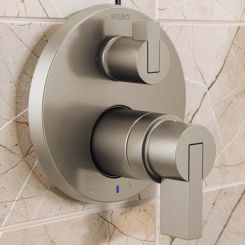 Click here to see  T75P535-NKLHP Brizo Litze Pressure Balance Valve Trim with 3-Function Diverter Trim, Less Handles, Brilliance Luxe Nickel - T75P535-NKLHP