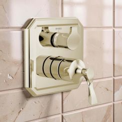 Click here to see Brizo T75P530-PN Brizo Virage Pressure Balance Valve Trim with Three Function Diverter, MultiChoice, ADA, Brilliance Polished Nickel - T75P530-PN