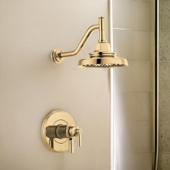Click here to see  T60276-PG Brizo Invari TempAssure Thermostatic Shower Faucet with Multi-Function Showerhead, 1.75 GPM, Brilliance Polished Gold - T60276-PG