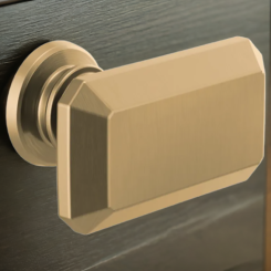 Click here to see  699276-GL Brizo Invari Rectangular Metal Drawer Knob, Brilliance Luxe Gold - 699276-GL